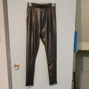 Brown Wet Look Pants Style 1